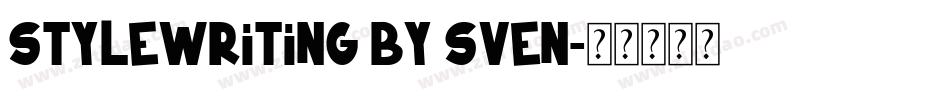 Stylewriting by Sven字体转换
